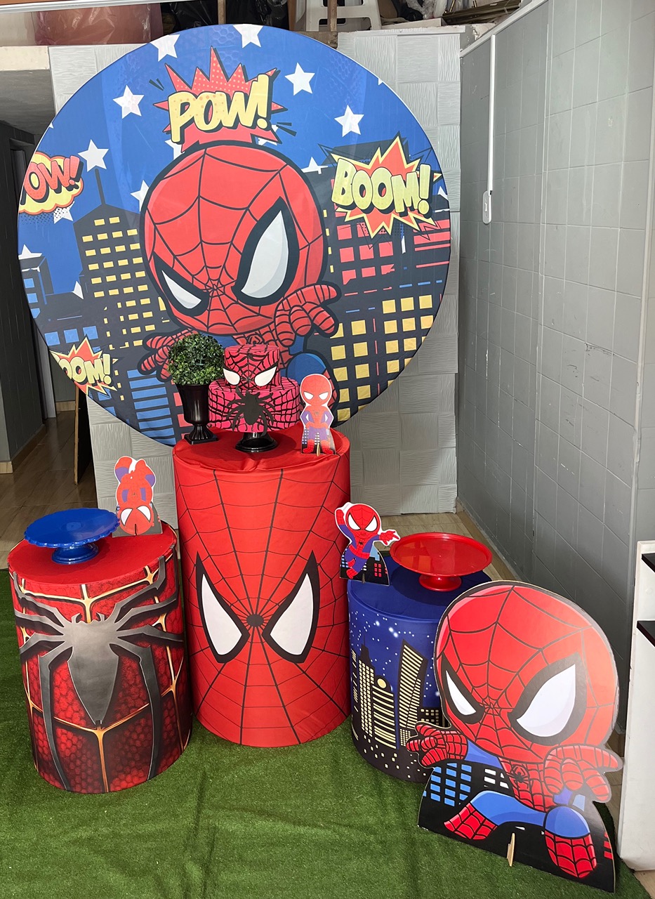 Kit Homem Aranha Cute Bronze - Tania Decorações 