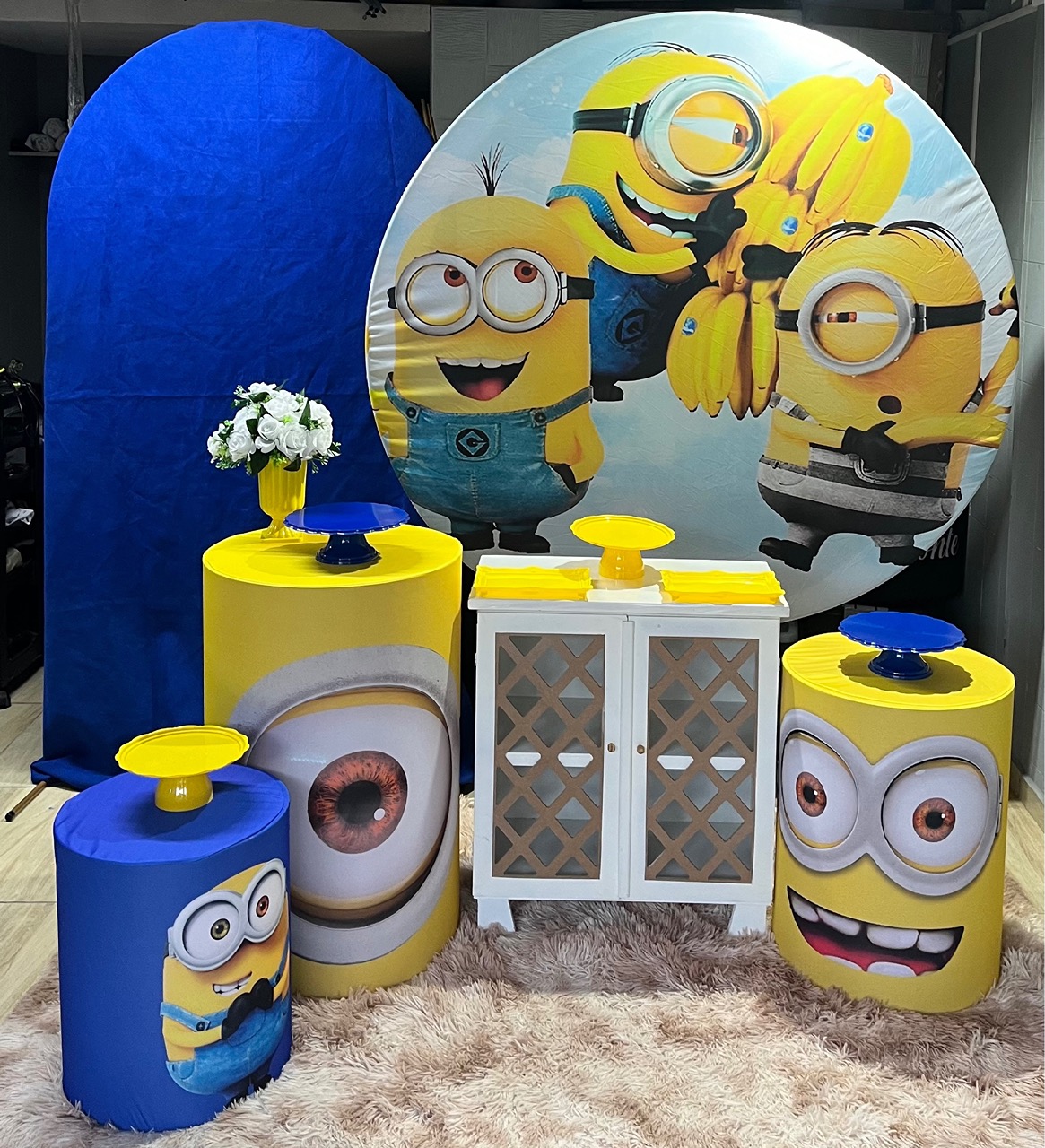 Kit Minions Ouro  - Tania Decorações 