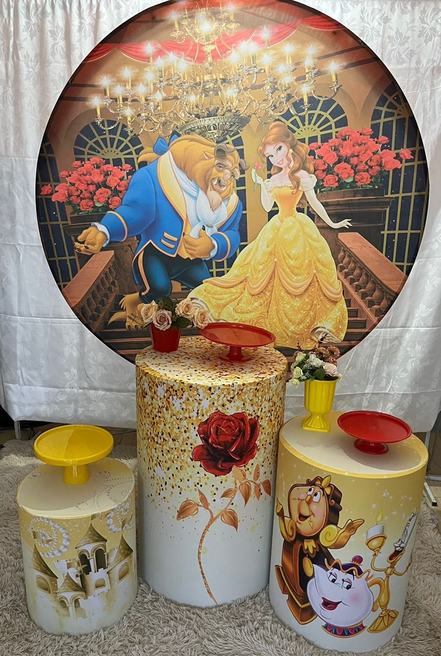 Kit Bela E Fera - Tania Decorações 