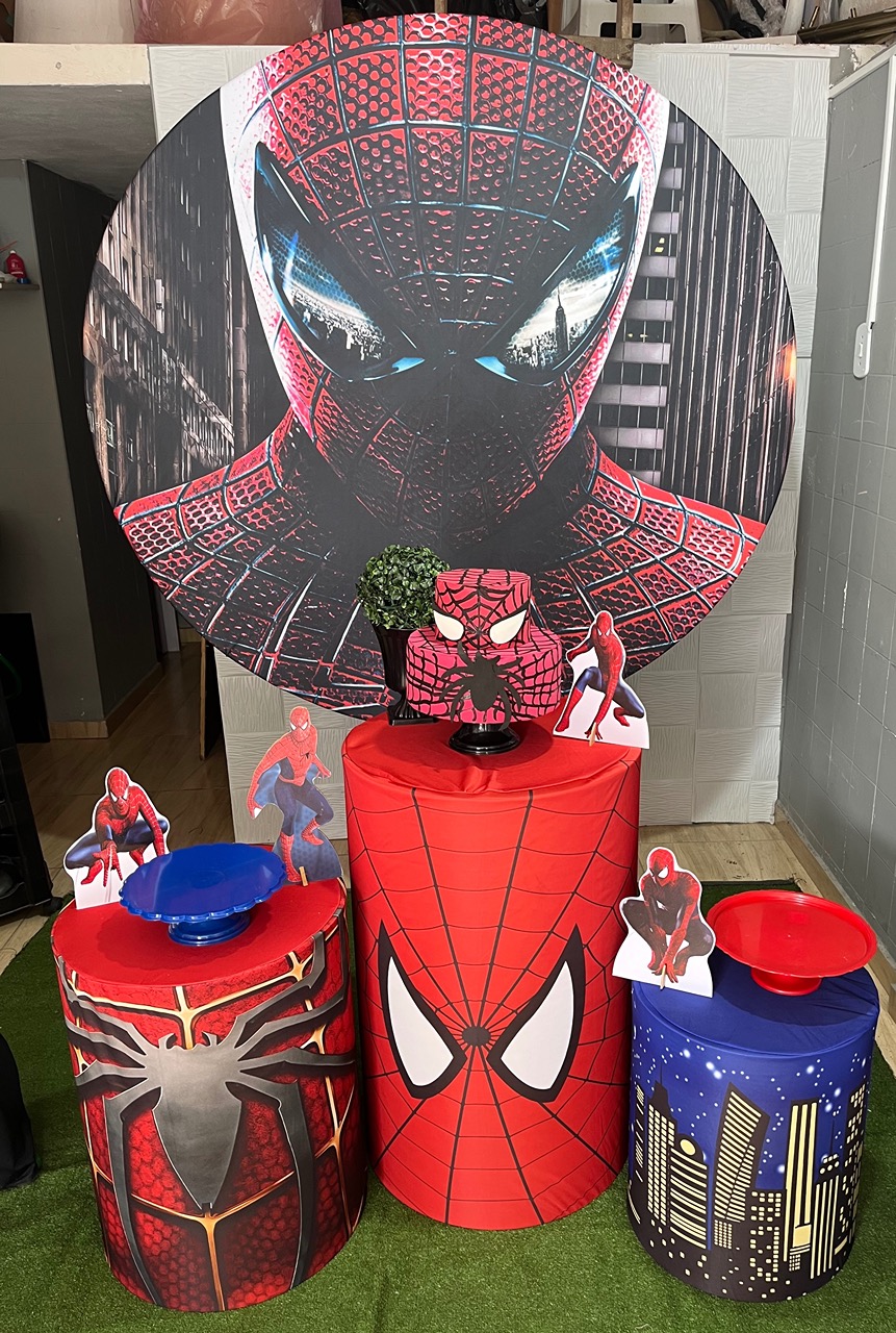Kit Homem Aranha Cabeça Bronze - Tania Decorações 