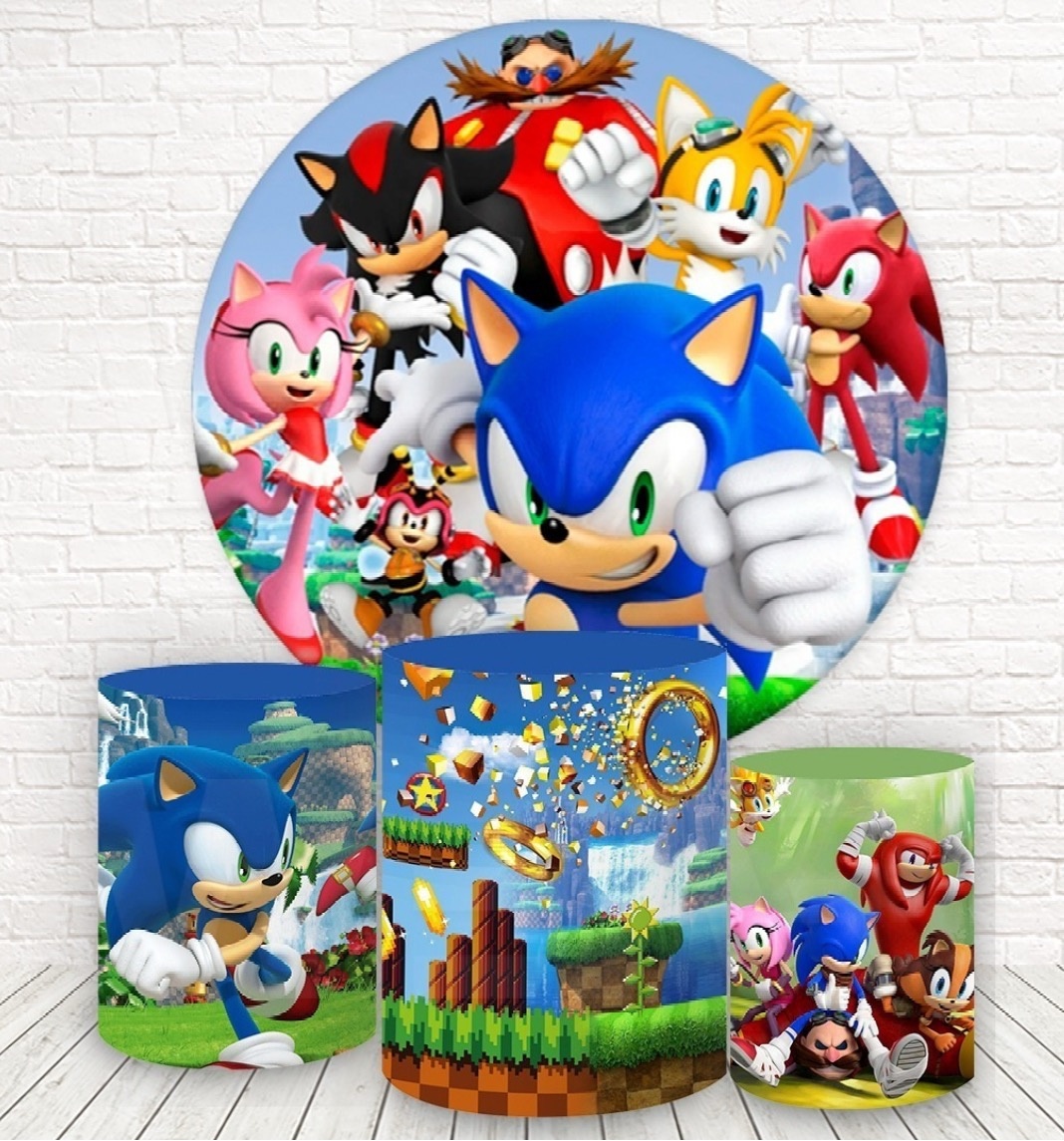 Kit Turma Sonic - Tania Decorações 
