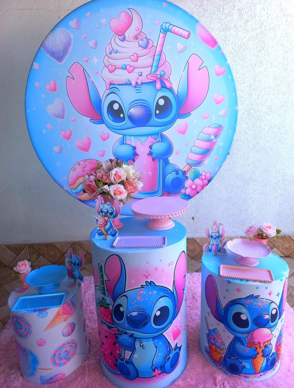 Kit Stitch Bronze Doces - Tania Decorações 