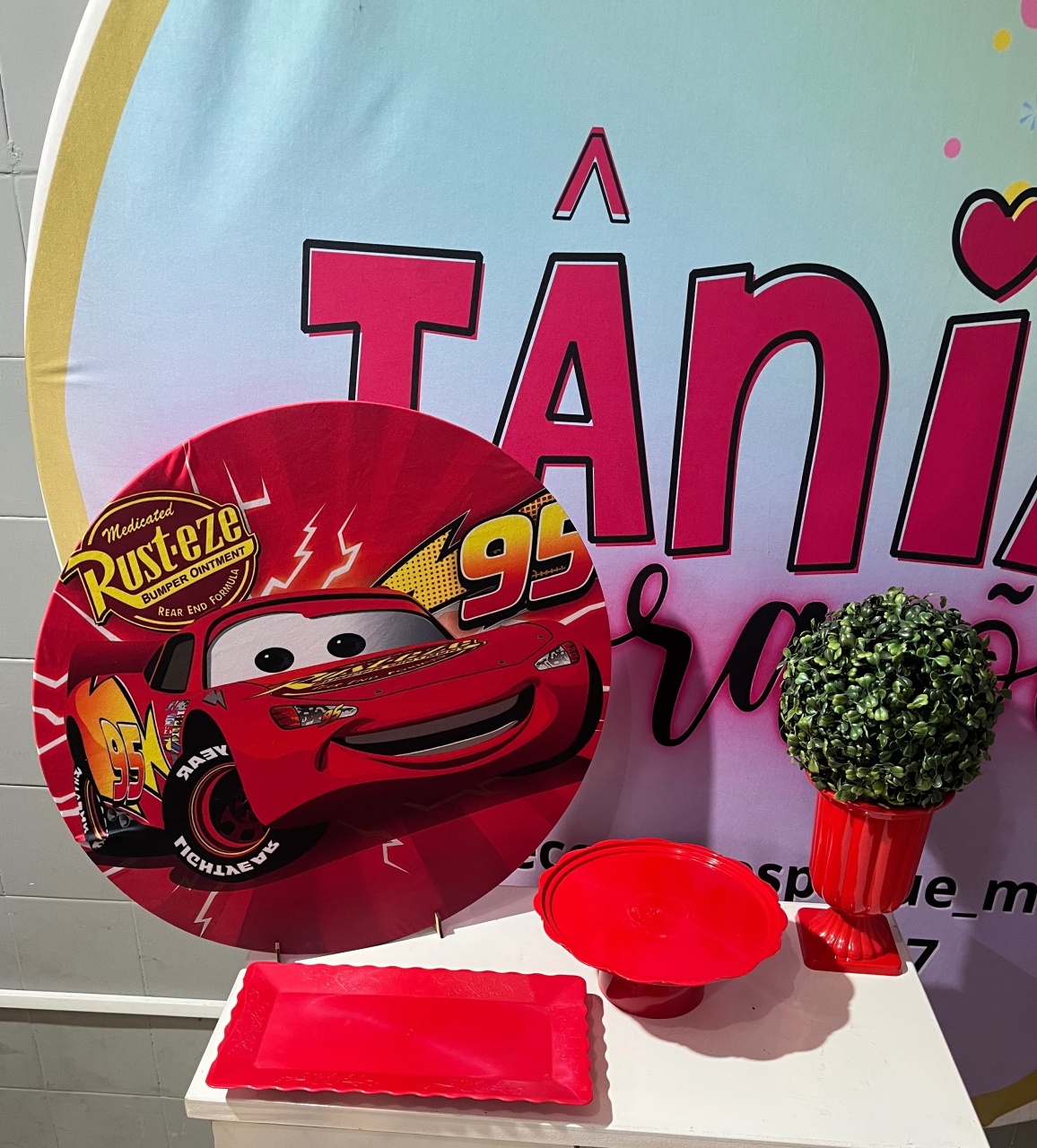Kit Mesa Carros - Tania Decorações 