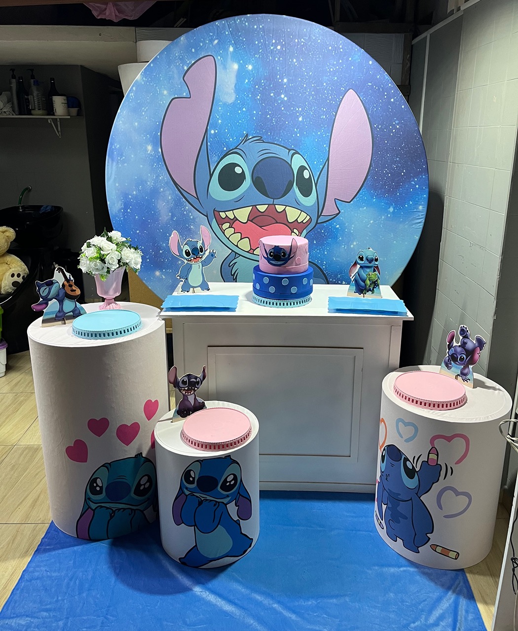  Kit Stitch Prata - Tania Decorações 