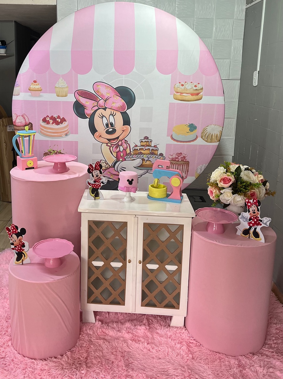 Kit Minie Prata - Tania Decorações 