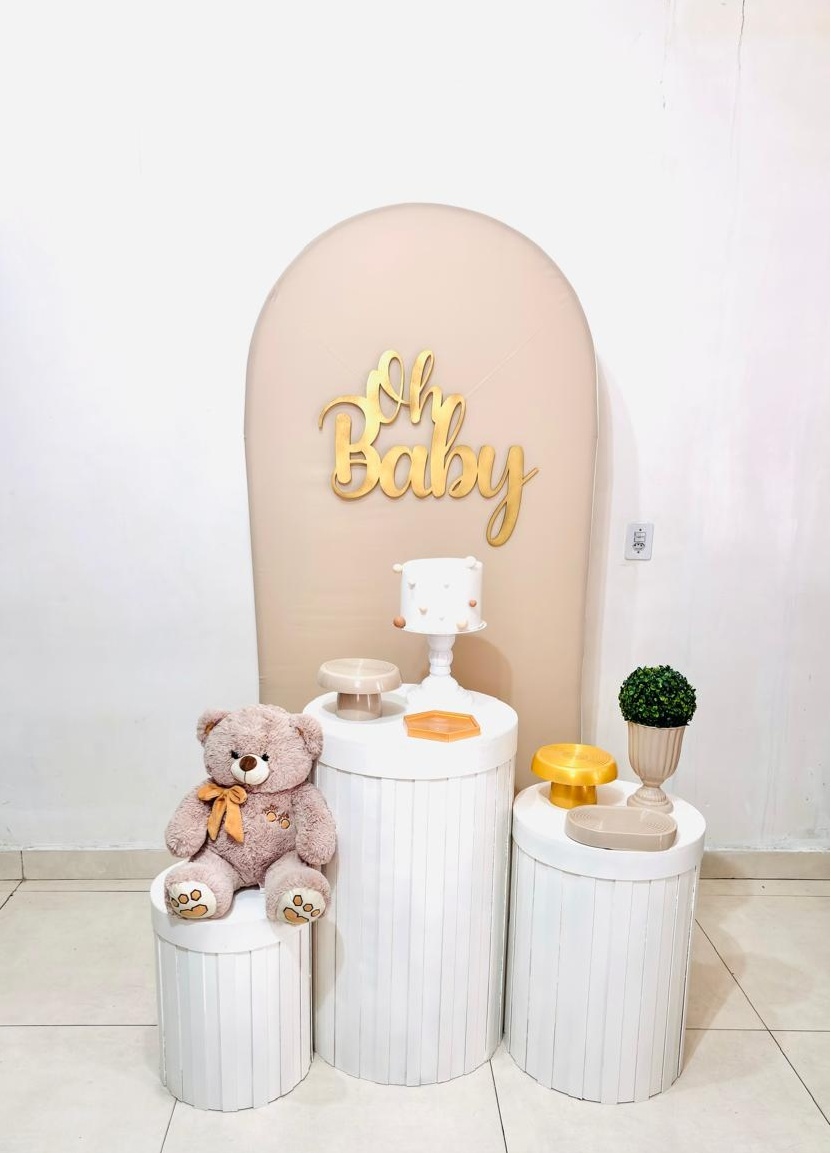Cha de Bebe Bege(Composicao 091)(Urso) - cricrilocacoes