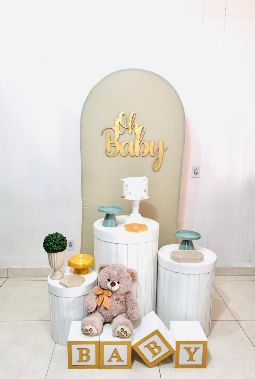 Cha de Bebe Verde (Composicao 089)(Urso) - cricrilocacoes