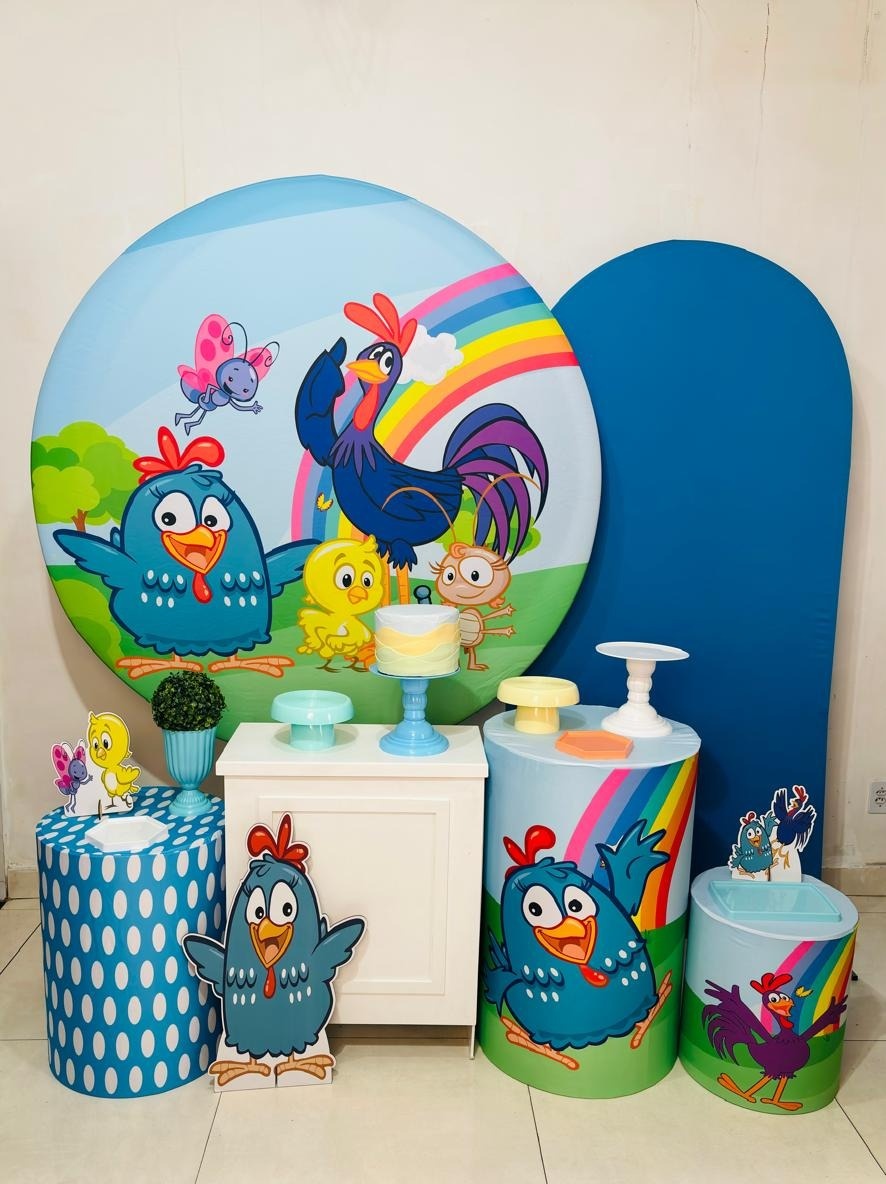 Galinha Pintadinha Azul(Kit Perola) - cricrilocacoes