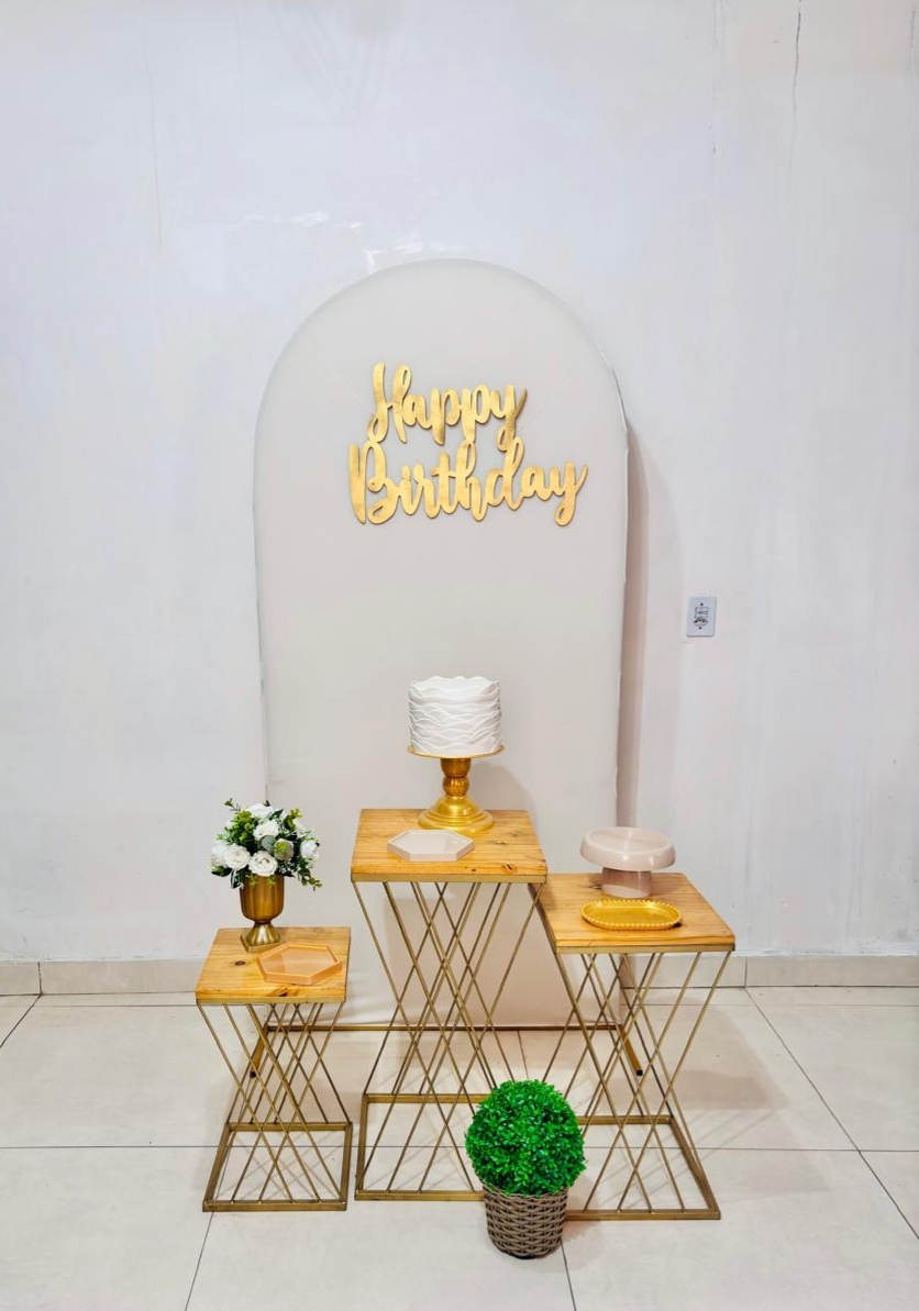 Happy Birthday Bege (Kit Celebre)(Mulher/Feminino) (058) - cricrilocacoes