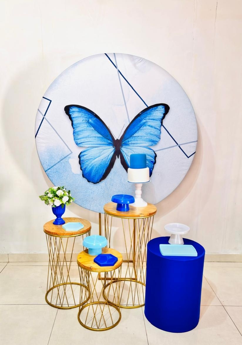 Borboleta Azul (Kit Comemore)(Feminino/Mulher) - cricrilocacoes