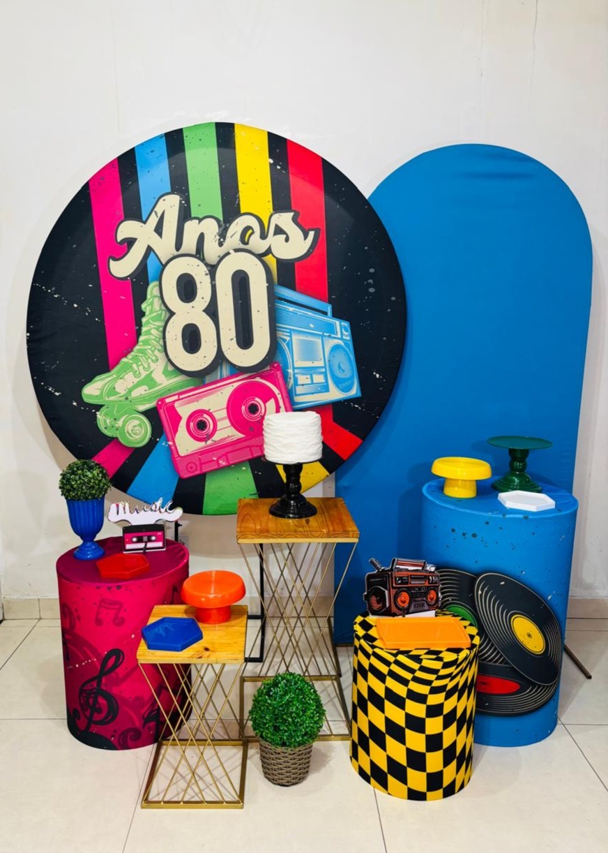 Anos 80 Colorido (Kit Festeje )(Masculino/Homem) - cricrilocacoes