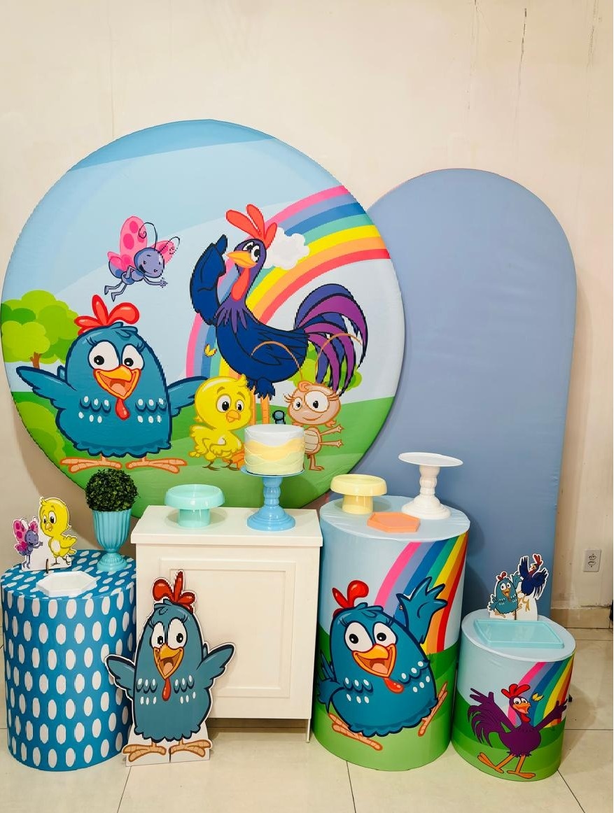 Galinha Pintadinha Azul(Kit Perola) - cricrilocacoes