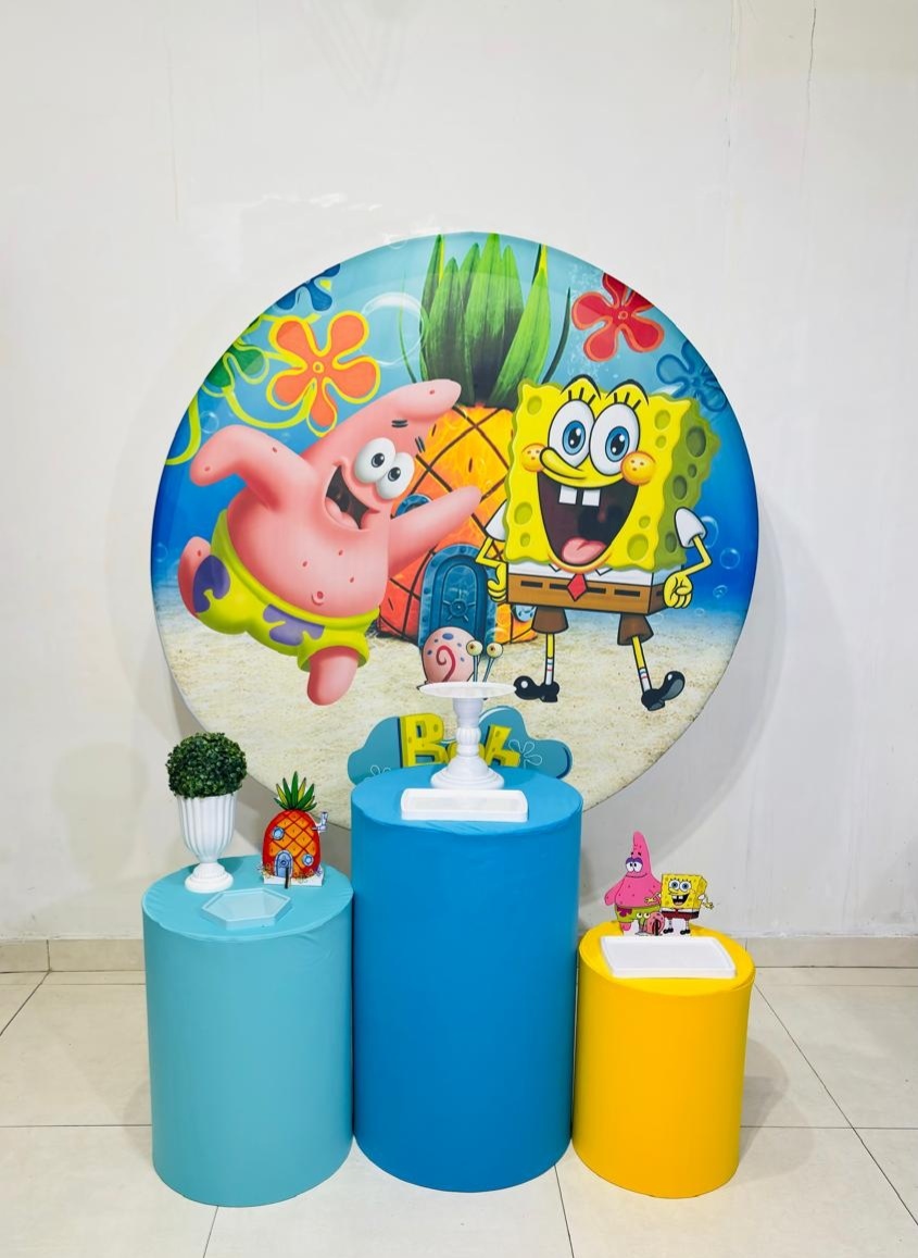 Bob Esponja Azul (Kit Prata) - cricrilocacoes