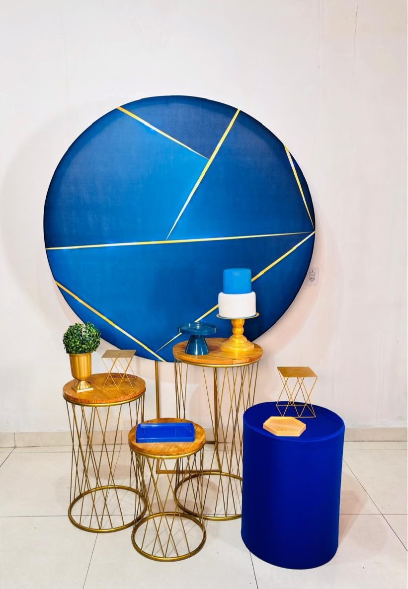 Azul E Dourado (Composicao 71)(Masculino/Homem) - cricrilocacoes