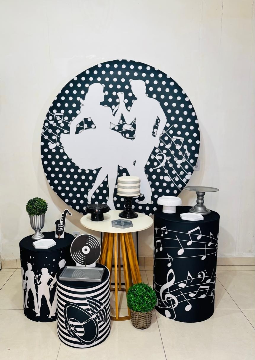 Anos 80 Preto E Branco (Kit Diamante Plus)(Homem/Masculino)(Feminino/Mulher) - cricrilocacoes