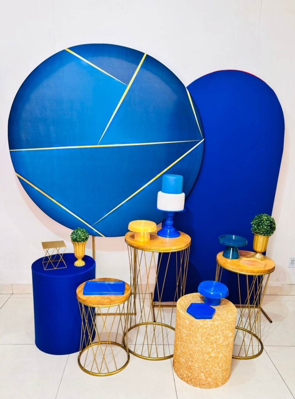 Azul E Dourado (Composicao 66)(Masculino/Homem) - cricrilocacoes