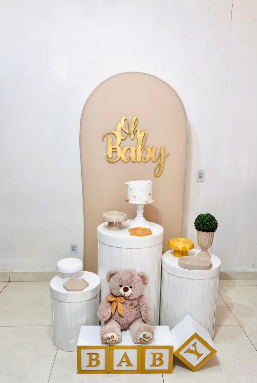 Cha de Bebe Bege(Composicao 092)(Urso) - cricrilocacoes