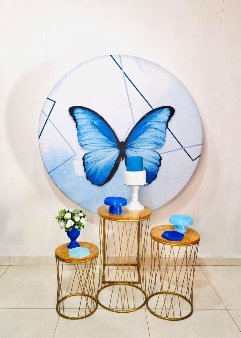 Borboleta Azul (Kit Celebre)(Feminino/Mulher)(066) - cricrilocacoes