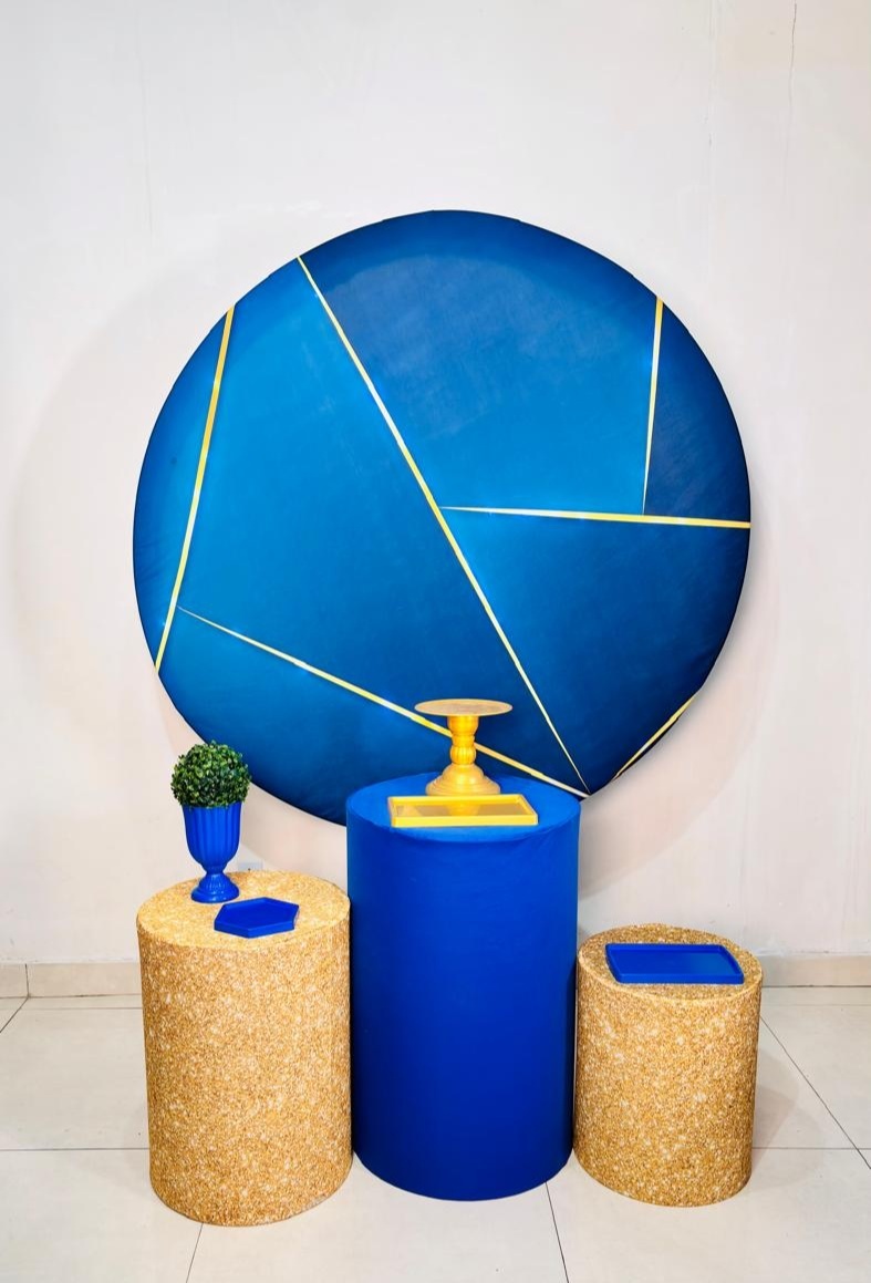 Azul E Dourado (Kit Prata)(Masculino/Homem)(4) - cricrilocacoes