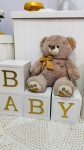 Branco E Dourado (Composicao 026)(Cha de Bebe/Revelacao)(Ripado) - imagem 2