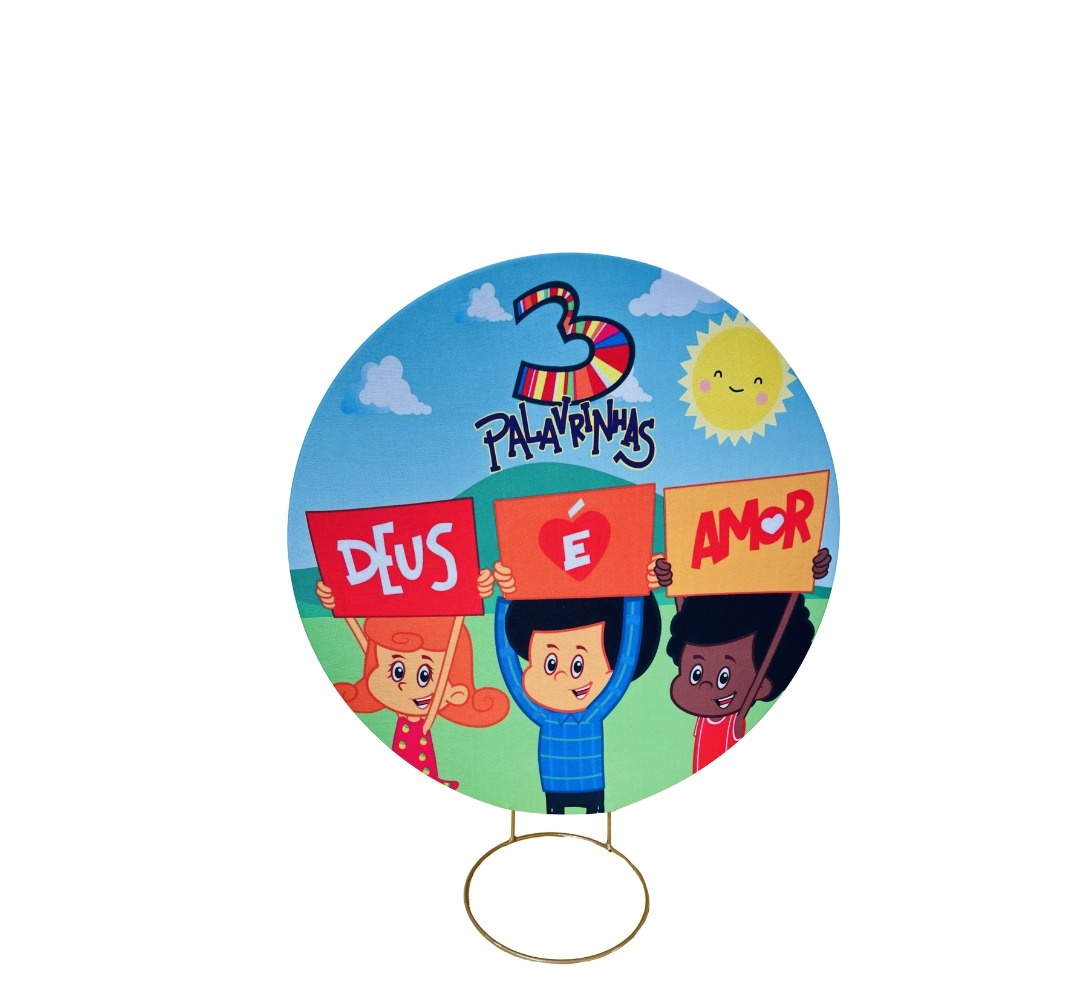Mini Painel 50Cm (3 Palavrinhas)(Deus E Amor) - cricrilocacoes