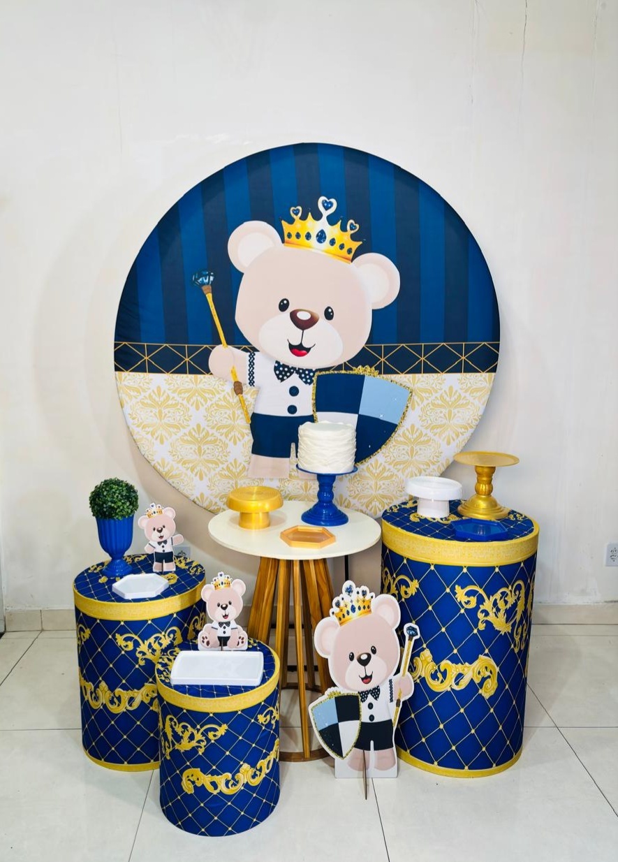 Urso Realeza (Kit Diamante Plus)(P) - cricrilocacoes