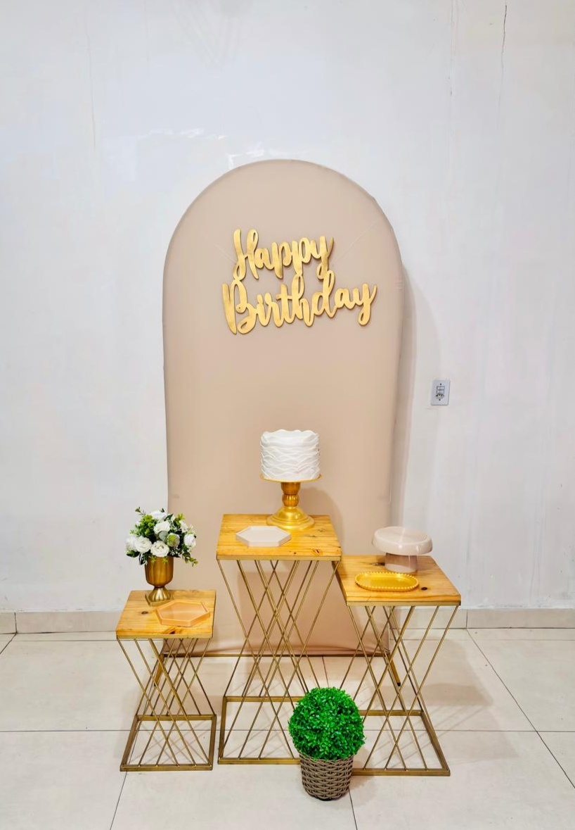 Happy Birthday Bege (Kit Celebre)(Mulher/Feminino) (056) - cricrilocacoes