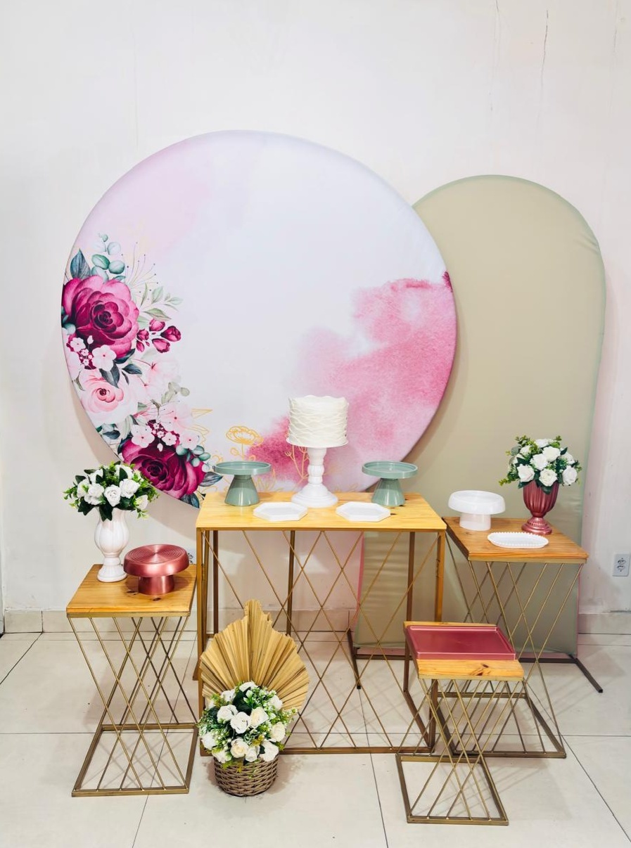 Floral Rose/Vinho(Composição 055)(Casamento/Noivado)(Mulher/Feminino) - cricrilocacoes
