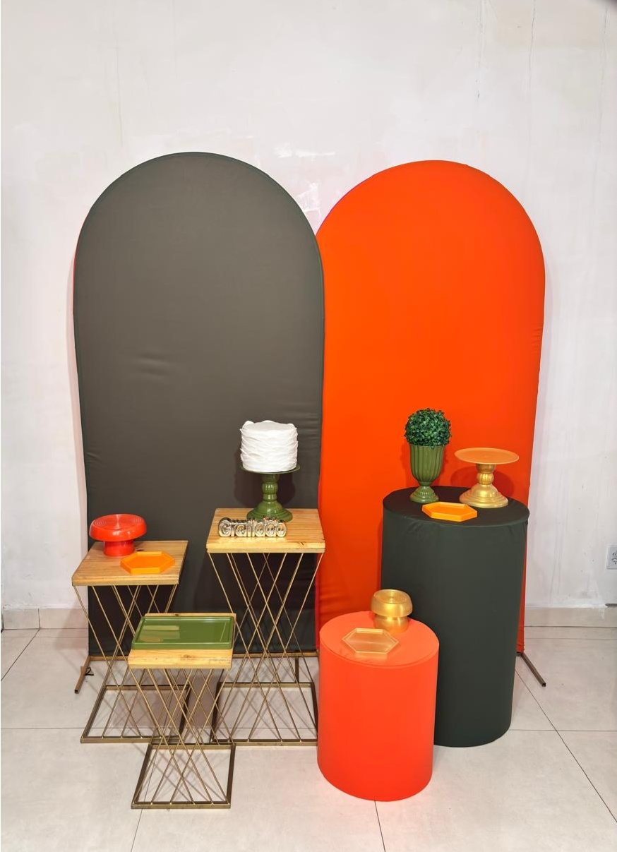 Laranja E Verde Musgo (Composicao 069)(Feminino/Homem) - cricrilocacoes