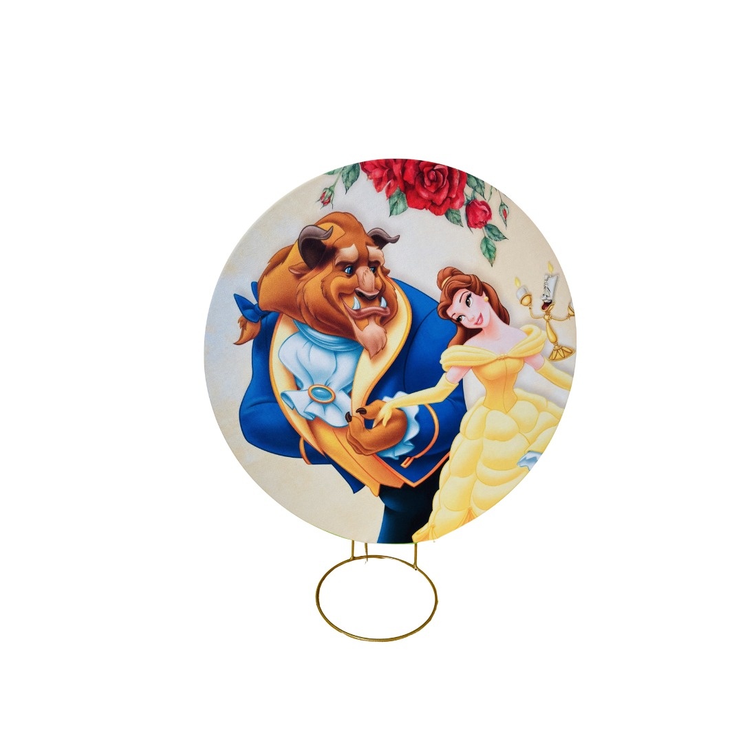 Mini Painel 50Cm (Bela E A Fera)(Princesas) - cricrilocacoes