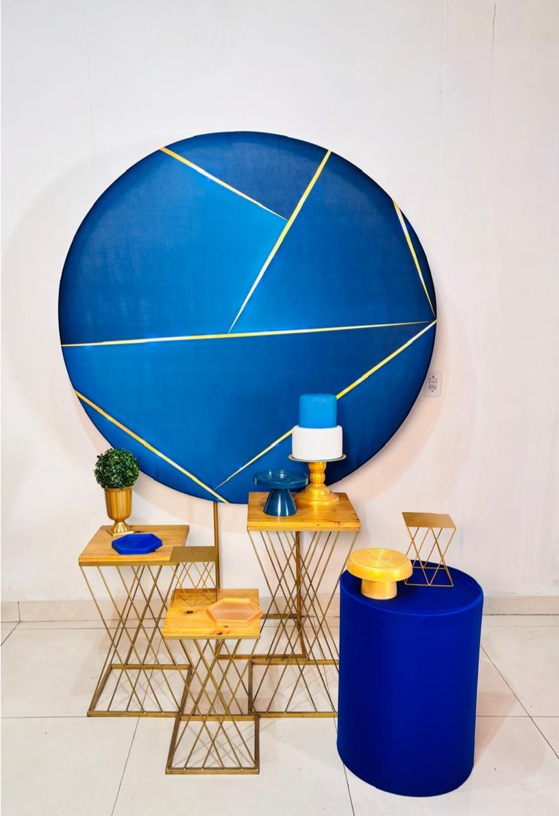 Azul E Dourado (Composicao 73)(Masculino/Homem) - cricrilocacoes