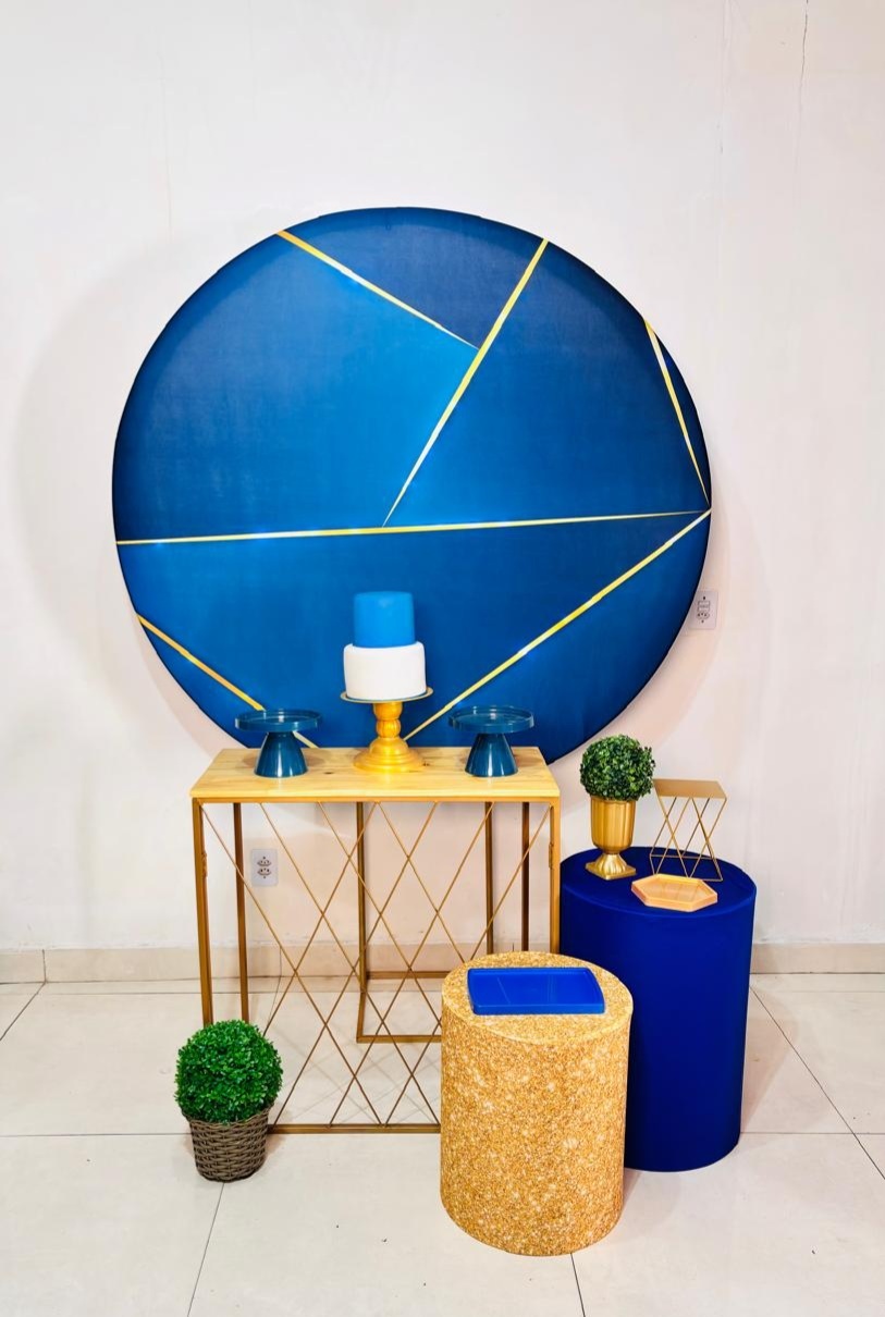 Azul E Dourado (Composicao 74)(Masculino/Homem) - cricrilocacoes