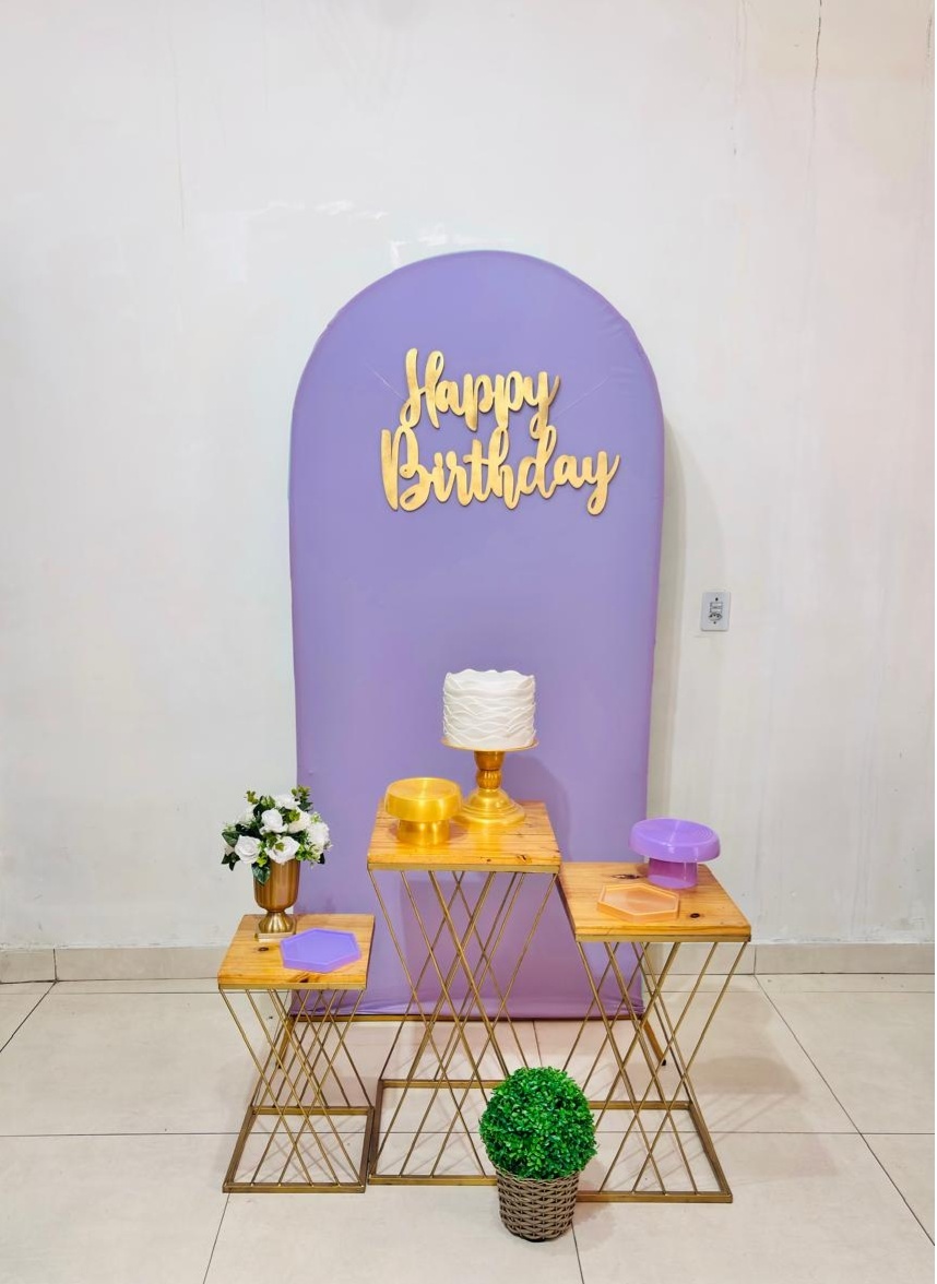 Happy Birthday Lilas (Kit Celebre)(Mulher/Feminino) (057) - cricrilocacoes