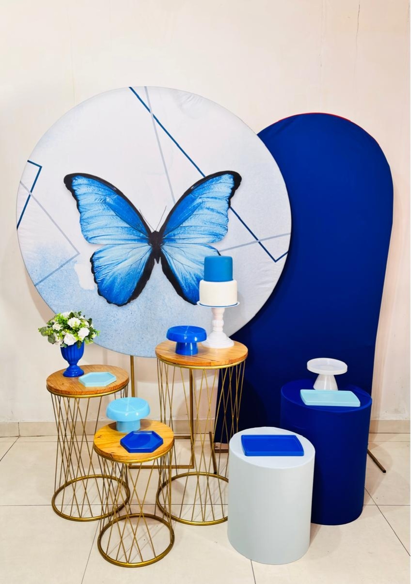 Borboleta Azul (Kit Festeje)(Feminino/Mulher) - cricrilocacoes