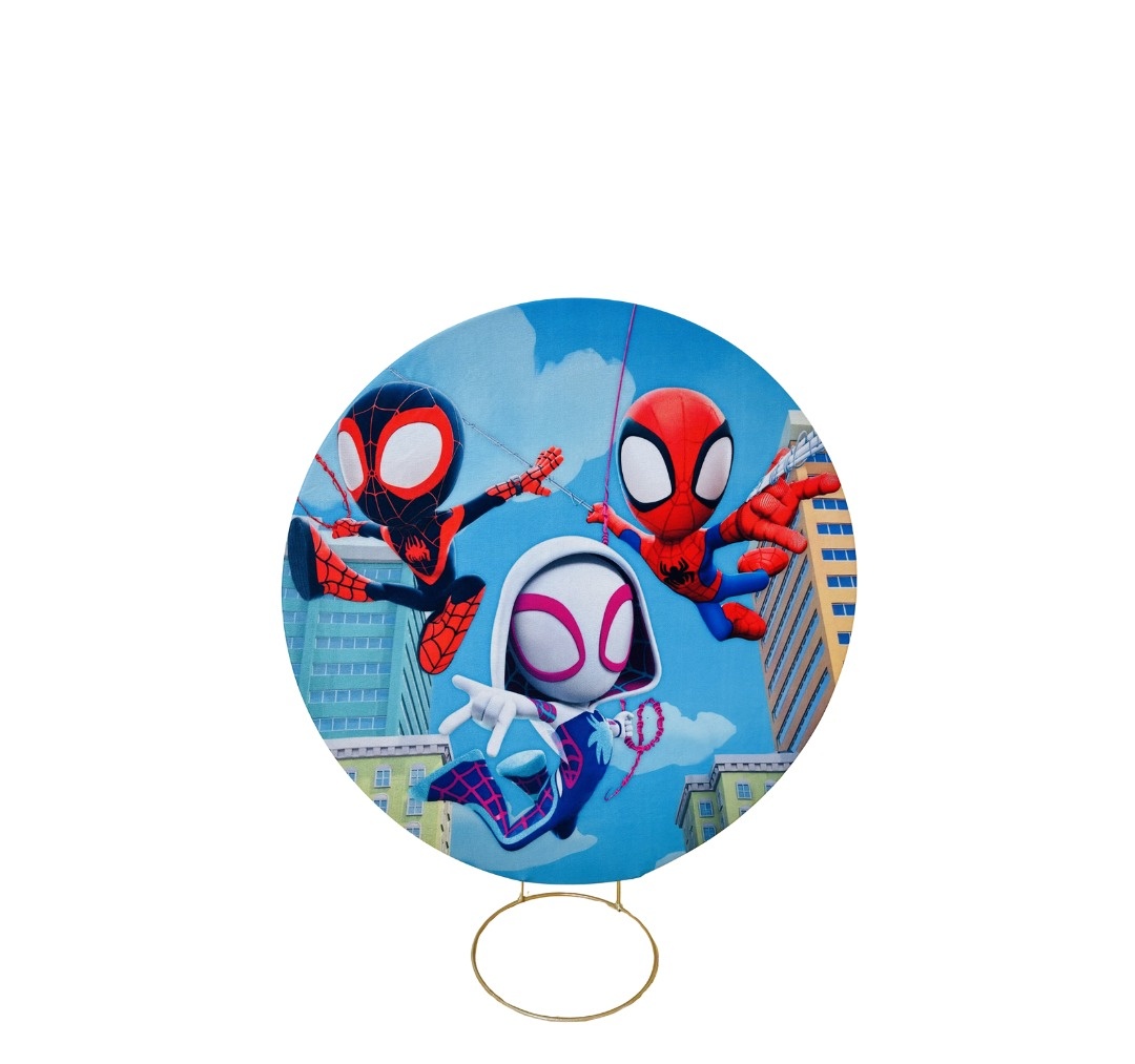 Mini Painel 50Cm (Homem Aranha E Seus Amigos) - cricrilocacoes