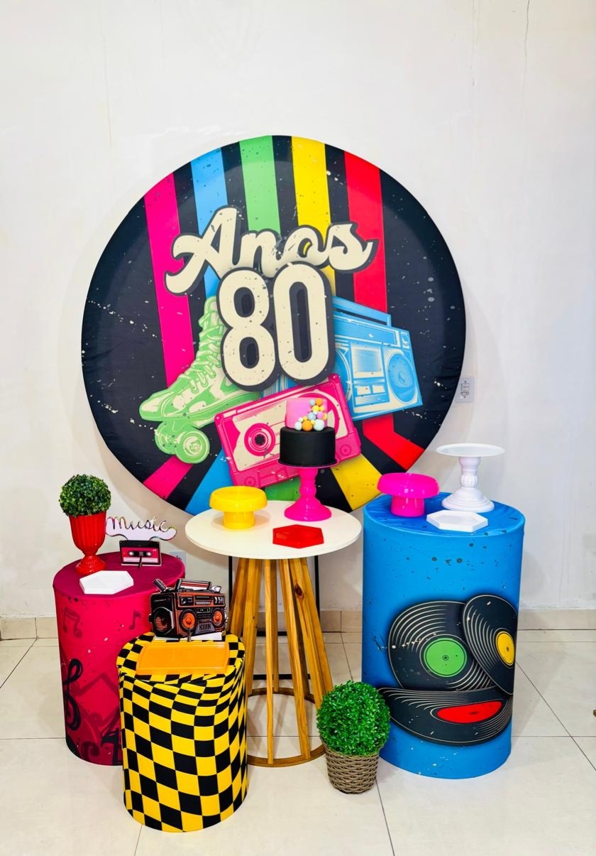 Anos 80 Colorido (Kit Diamante Plus)(Feminino/Mulher) - cricrilocacoes