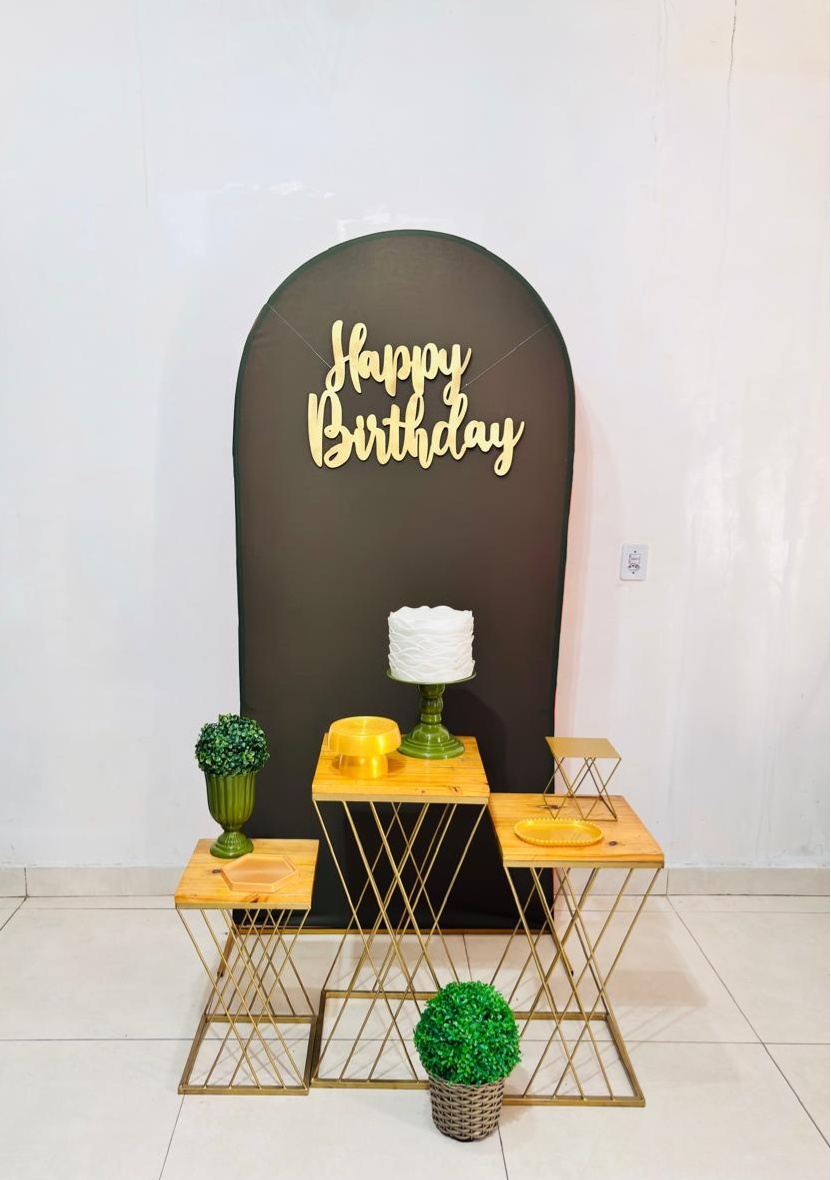 Happy Birthday Verde Musgo (Kit Celebre)(Mulher/Feminino)(Masculino/Homem) (059) - cricrilocacoes