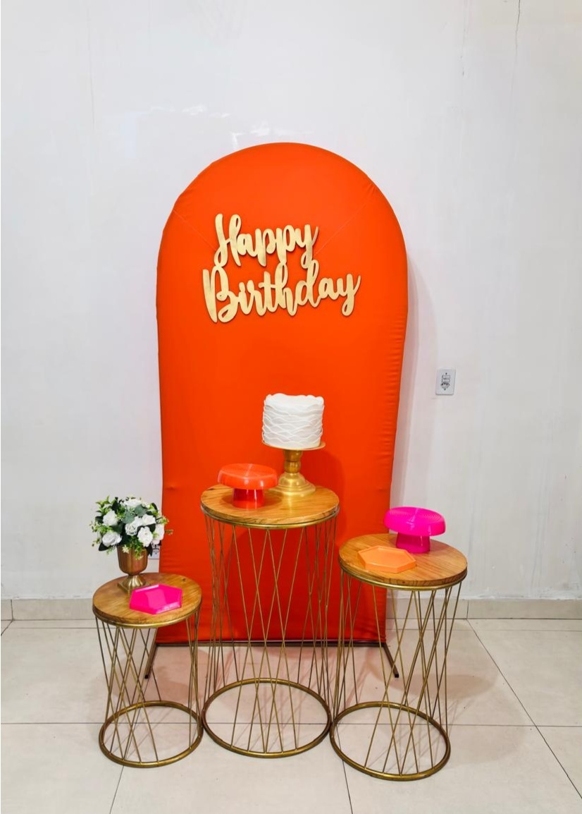 Happy Birthday Laranja (Kit Celebre)(Feminino/Mulher) (069) - cricrilocacoes