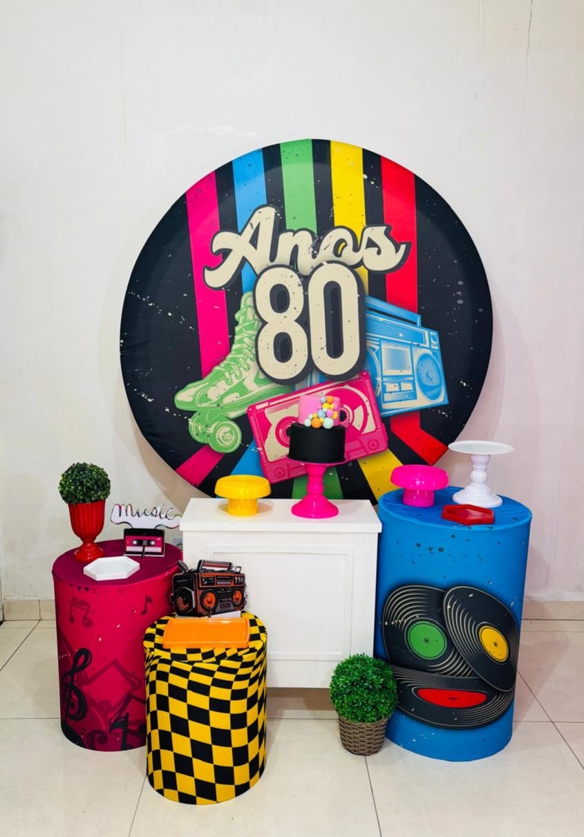 Anos 80 Colorido (Kit Diamante)(Feminino/Mulher) - cricrilocacoes