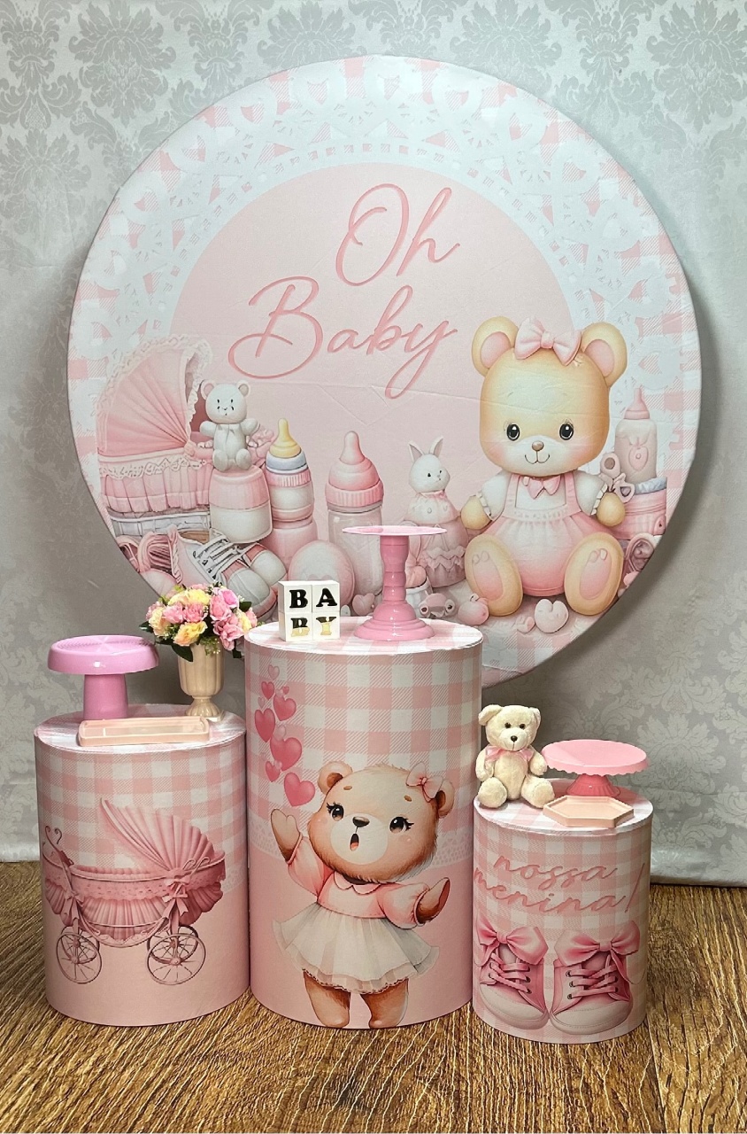 Kit Bronze Chá de Bebê Menina  - Élida Pegue e Monte 