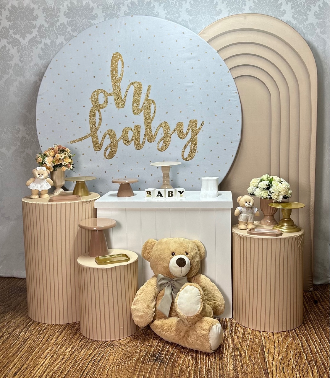 Kit Ouro Oh Baby Dourado E Marrom - Élida Pegue e Monte 