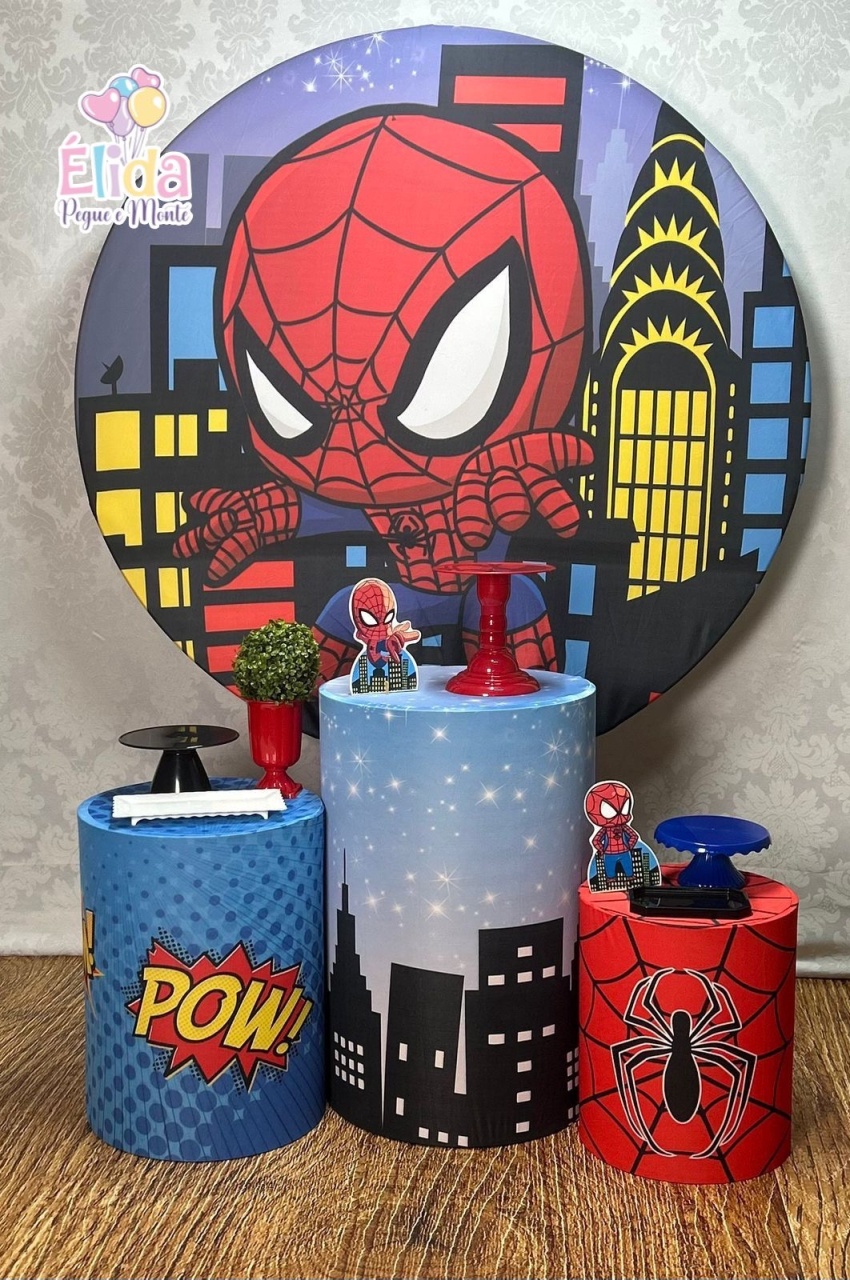 Kit Bronze Homem Aranha Cute - Élida Pegue e Monte 