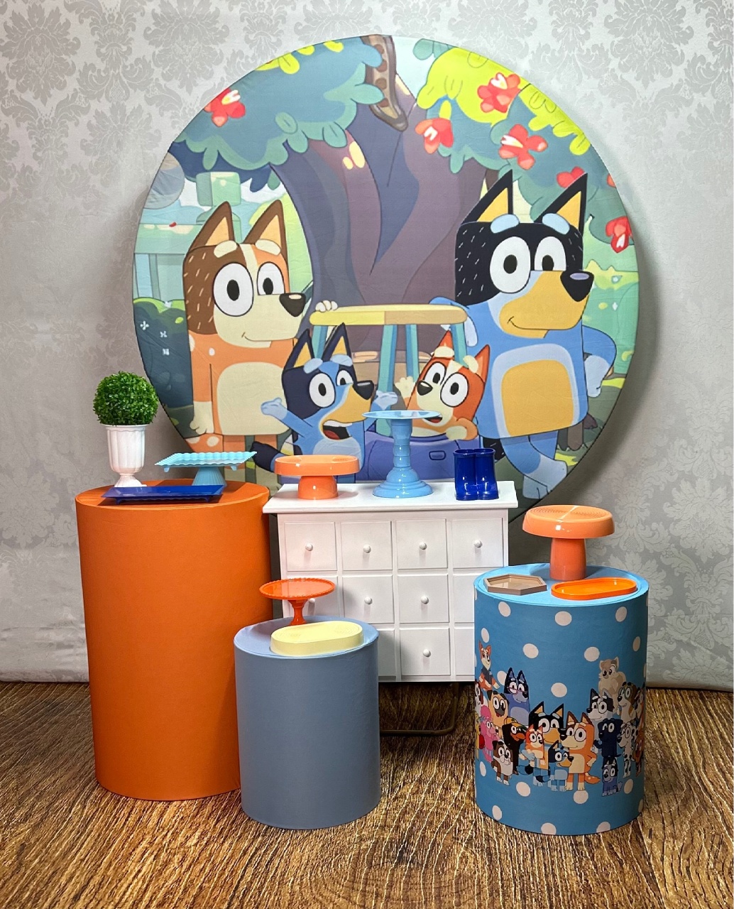 Kit Prata Bluey - Élida Pegue e Monte 