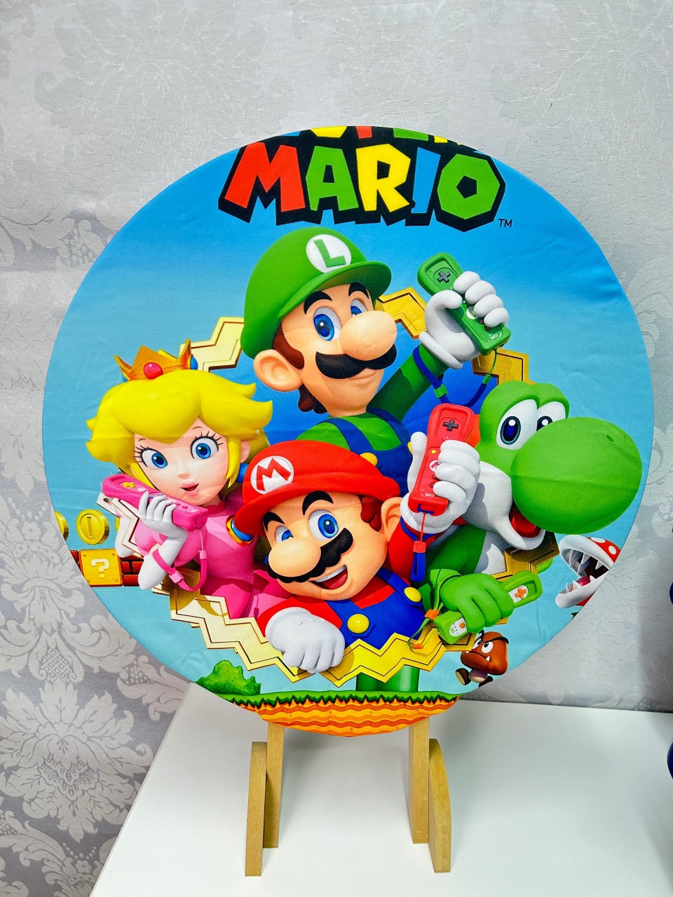 Painel Super Mario 50Cm - Élida Pegue e Monte 