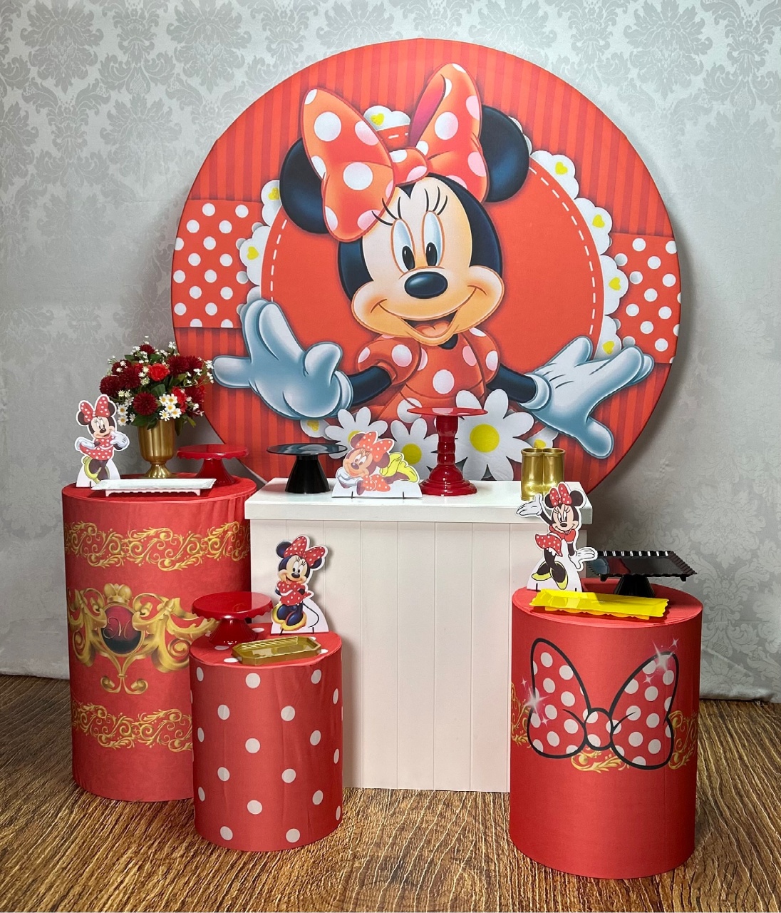 Kit Prata Minnie Vermelha - Élida Pegue e Monte 