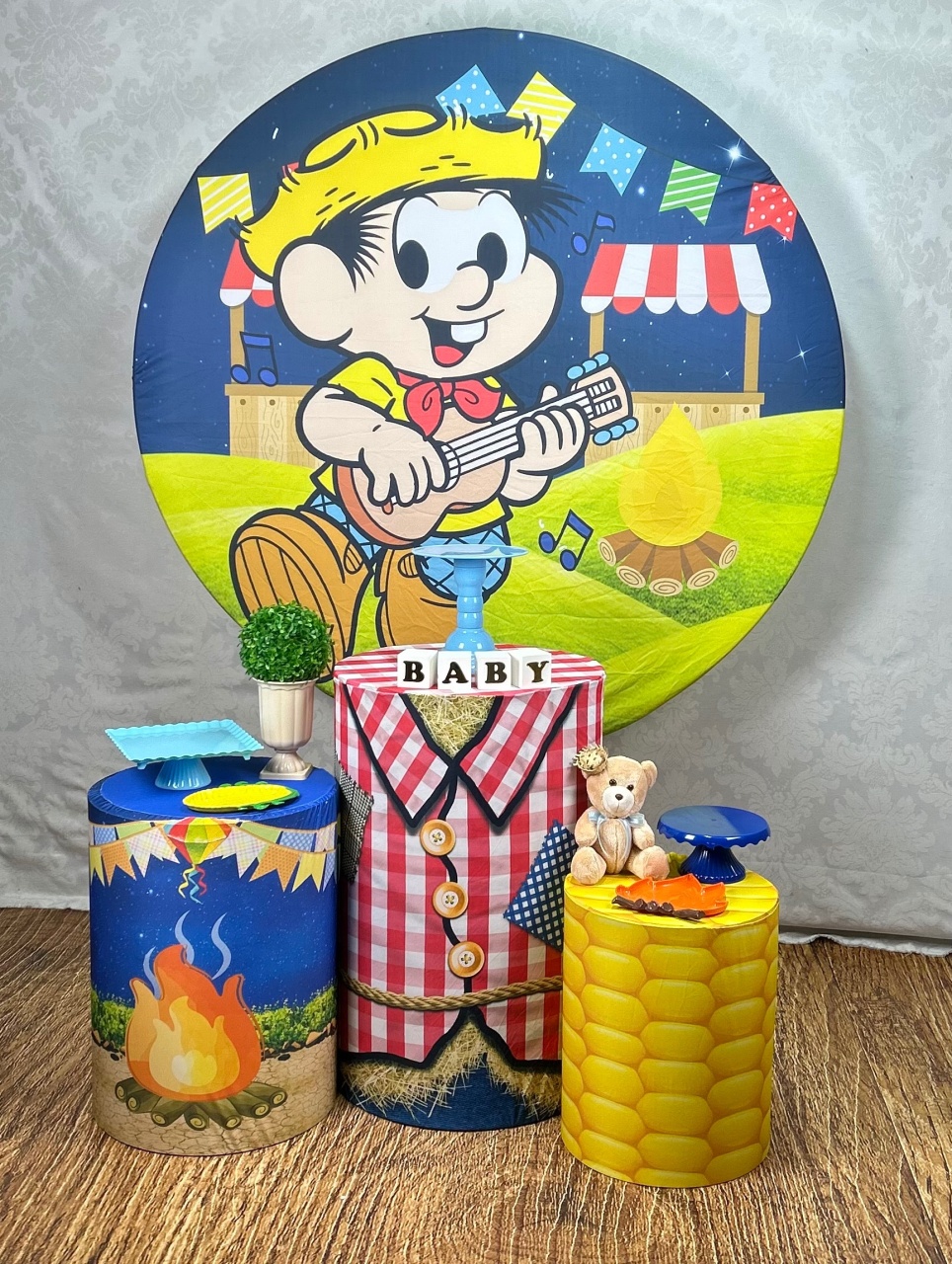 Kit Bronze Chico Bento Chá Arraia  - Élida Pegue e Monte 