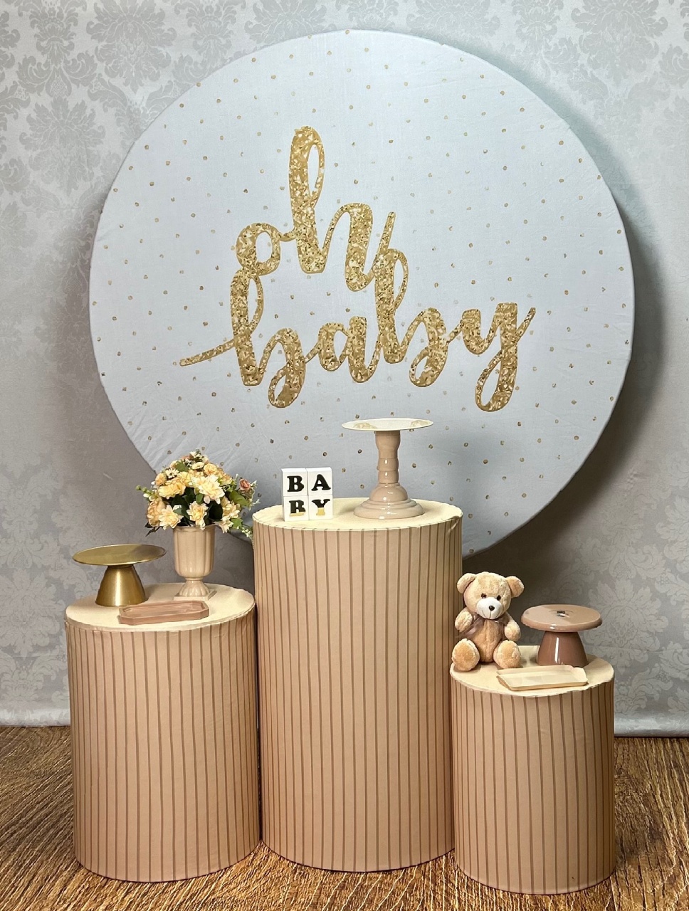 Kit Bronze Oh Baby Dourado E Marrom - Élida Pegue e Monte 