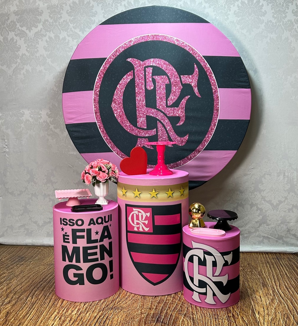 Kit Bronze Flamengo Menina - Élida Pegue e Monte 