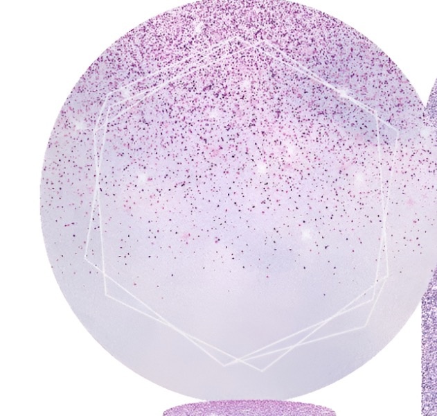 Painel Lilás Com Glitter  - Élida Pegue e Monte 