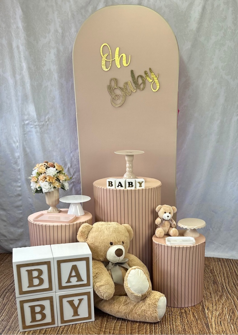 Kit Prata Chá Revelação/ Bebê  - Élida Pegue e Monte 